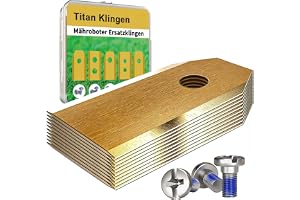 30 x ersättningsblad i titan för Segway Navimow i105e & H-serien, kompatibel med alla i/H/X-modeller, DIN EN 50636-2-107 test