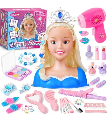 Hair Doll Styling Head Kids Makeup And Hair Styling Doll Head Toy