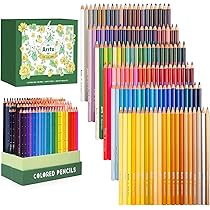 Matite Colorate Professionali per Adulti, Set da 120 Matite Disegno con Mina di alta qualità dai colori vivaci, Ideali per Colorare, Mandala, Disegnare, Astuccio Cancelleria Scuola