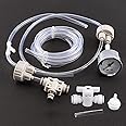 Garosa CO2 Generator System Kit with Pressure Gauge, DIY System for Aquarium Plant, Tube Valve Bottle Cap Kit Pro