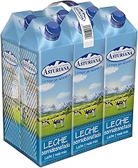 Central Lechera Asturiana Leche Semidesnatada, 6 x 1L