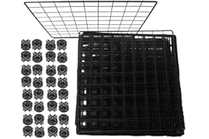 Grendle C&C Build Your Own Cage Components (Black Starter Kit (20 Panels & 32 Connectors))