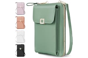 Zusentee Bolso de Teléfono Móvil para Mujer, Bolso Movil Mujer Bandolera Pequeños Cuero PU Móviles De La Puerta De La Celda Bolsas Bolsas De Hombro Para Mujeres Para Teléfono Impermeable