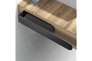 BATONCA Toallero sin taladrar-35cm Toallero de Mano para baño Fuerte Autoadhesivo Montado en la Pared Toallero-Toallero de Mano Sin Taladro para Cocina o baño(Negro)