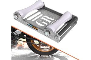 GRAND PITSTOP Soporte de mantenimiento para motocicleta y deportes de potencia, soporte de rodillo de limpieza de ruedas para limpieza de neumáticos y lubricación de cadena, Groller grande (bicicletas