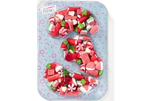 GOMMY´S FACTORY Gommy's Factory, Party Numbers n 3. Tarta de gominolas para cumpleaños con forma de números. 500g de chuches