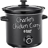 Russell Hobbs 24180 Chalkboard Slow Cooker, 3.5 L, Black
