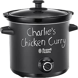 Russell Hobbs 24180 Chalkboard Slow Cooker, 3.5 L, Black