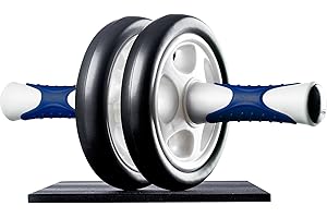 Ultrasport AB Roller, AB Trainer incl. Knee Mat, Abdominal Training for Men and Women, Multifunctional ab muscle roller, also for seniors, space-saving collapsible muscle trainer