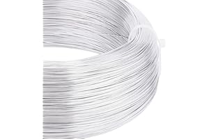 BENECREAT 0.6mm 280m Filo di Alluminio Argento Filo per Scultura in Metallo Pieghevole per la Creazione di Gioielli con Perline
