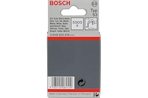 Bosch Accessories Professional 5000x Feindrahtklammer Typ 53 (Textilien/Gewebe, Karton, 11.4 x 0.74 x 8 mm, Zubehör Tacker)