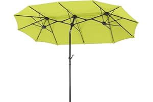 Schneider Sonnenschirm Salerno, apfelgrün, 320 x 150 cm, rechteckig, 746-78,Gestell Stahl, Bespannung Polyester, 8,2 Kg