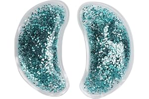 FYBIDA Gel per gli Occhi Ice Pack Pacchetto di Gel per Impacchi per gli Occhi Allevia L'affaticamento Occhiaie Cuscinetto per Gel Riutilizzabile per gli Occhi per la Terapia del Freddo Caldo(verde)