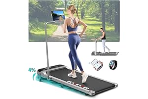 BLACK LORD Walking Pad Treadmill, 3-in-1 & 4-in-1 Under Desk Treadmills for Home LED Display Bluetooth Speaker Remote Control, Foldable Portable Compact Running Machine, 2.2/3.2HP, Max. 9-16KM/H