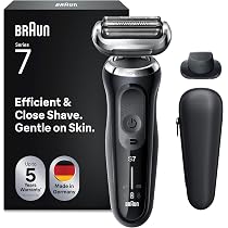 Braun Series 7 Electric Shaver for Men with Precision Trimmer, Wet