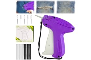 71NMLY Stitchy Quick Clothing Fixer Consulbefor Sewing Machine Dispositivo di fissaggio rapido per abbigliamento pistola micro a punta,mini pistola per seghetto alternativo per vestiti,strumento micro(viola)