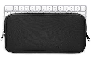 kwmobile Neoprenowe etui kompatybilne z Logitech K380, miękkie etui podróżne na klawiaturę, czarne