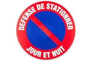 NOVAP Panneau Défense de stationner jour et nuit - Rigide Ø300mm - 4035413