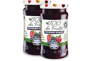 Menz&Gasser, Composta di Frutti di Bosco 100Dafrutta, 100% Frutta IQF di Alta Qualità, Lavorata con Passione in Trentino-Südtirol, Senza Glutine, Vegan, 2 Vasi x 240 g