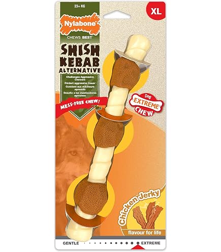 Nylabone Extreme Tough Dog Chew Toy – Wooden Stick Shape, Bacon Flavor, For Aggressive Chewers Over 23 Kg – Helps Clean Teeth & Reduce Destructive Chewing - View #3