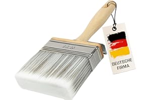 ‎ORGAFLIX ORGAFLIX Surface Brush 100 mm Premium – No Bristle Loss – Perfect for Large Surfaces, Glaze Brush Wood Exterior, Tassel, Bristle Brush, Wide Painter's Brush, Furniture Paint, Flat Brush