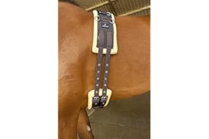 Preto Horse Training Body Roller or Lunging Girth adjustable synthetic strong tear resistant pp nylon webbing fleece/faux fur padded exercise lunge roller girth anti-chafing equestrian Cob Full Pony