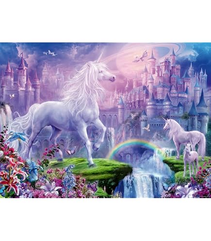Ravensburger Puzzle 200 Pièces XXL Magical Unicorn Night – Licorne Phosphorescente Qui Brille Dans Le Noir – Dès 8 Ans