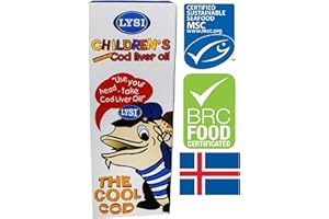 Lysi Icelandic Fish Cod Liver Oil Lebertran 240 Milligram Liquid Mild Taste from Baby Onwards