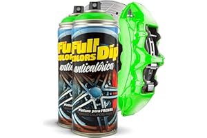 FullColors Kit x2 spray vernice per pinze freno 400 ml - facile applicazione - finitura professionale (colori a scelta) (verde lime)