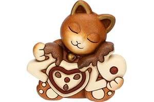 THUN - Gatto Momi Buon Anno 2026 in ceramica - 7,4x5,3x7,5 cm