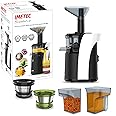 Imetec Succovivo SJ4 1200 Estrattore di Succo a Freddo per Frutta e Verdura, Spremitura Lenta 50 Giri/Min, Tecnologia Easy Ju