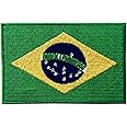 Brazil National Flag Embroidered Brazilian Brasil State Emblem Iron On Sew On Patch