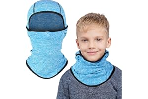 AYPOW Kinder Sturmhaube Winter 2-8, Multifunktional Winddicht Fleece Warm Skimaske Radfahren Gesichtsmaske unter dem Helm, Sturmmaske Mütze mit Halswärmer für Jungen Mädchen, Winter Outdoor Sport
