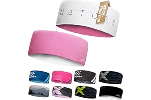 ‎A R O C SPORTS Atmungsaktives Sport Stirnband Damen & Herren - schnelltrocknendes Kopfband zum Wenden - leichtes & elastisches Haarband, winddichtes Schweißband Stirn