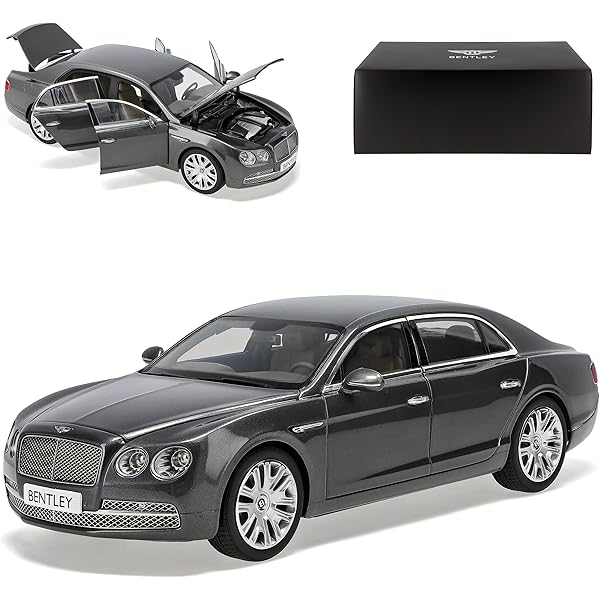 Bentley Flying Spur W12, metallic-schwarz, Modellauto 