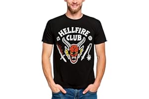 ELBENWALD Stranger Things Hellfire Club Logo T-Shirt Black