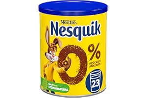 NESTLE NESQUIK Cacao en polvo 0% azúcares, 320 g