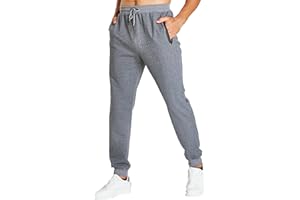 HCSS Mens Joggers Tracksuit Bottoms Men for Running Sports Lounge with Zip Pockets Elasticated Waist