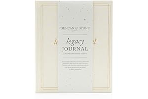 DUNCAN & STONE PAPER CO. Grandparents Legacy Journal (Ivory) - A Guided Life Story Journal for Grandparents or Parents to Share their Memories & Keepsakes - Memory Book - Grandparents Gifts