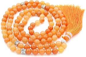 GENERIC Fukugems Mala tibetana 108 perline collana donna uomo Mala pietra bracciale buddista meditazione collana