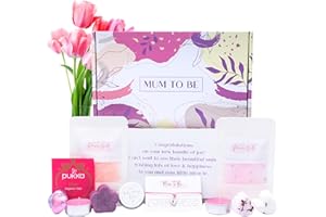 PAMPER BELLE Baby Shower Gifts for New Mums to be, Women Pamper Hamper Set, Relaxing Self Care Present for her