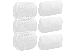 SHINEOFI 6 Fogli di Tela di Tela A Rete di Plastica Fogli di Tela per Borsa all'Uncinetto per Realizzare Borse all'Uncinetto Progetti di Lavorazione di Filati Acrilici con Borsetta Fai da