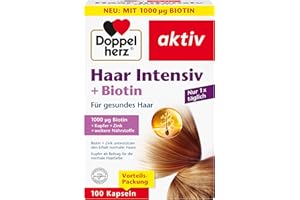 Doppelherz Haar Intensiv + Biotin - Biotin und Zink als Beitrag zum Erhalt normaler Haare - 100 Kapseln