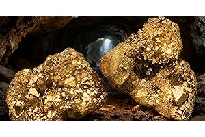 Namvo 2pcs Natural Pyrite Stone and Minerals Natural Crystal Quartz Stone for Divination Chakra Energy Healing Stones