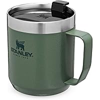 Stanley Classic Legendary Camp Mug 354 ml / 12 OZ Hammertone Green – Doppelwandiger, vakuumisolierter Thermosbecher
