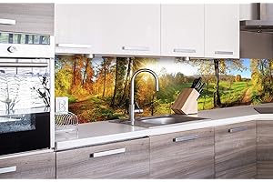 DIMEX LINE Paraschizzi auto-adesiva per la cucina PRATO 260 x 60 cm | Resistente all’acqua | QUALITA‘ PREMIUM