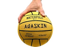 AQASKIN, Balón de Waterpolo Profesional, Seguro Goma Grip, para Entrenamiento y Partidos