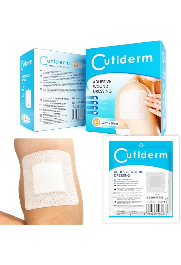 Pansements Silicone 5x5 Cm – Lot De 8, Non Adhérents, Respirants, Pour Escarres Ou Plaies Sensibles