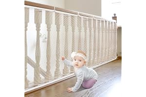 Trappskyddsnät, barnsäkerhetsnät, trappräcken, säkerhetsnät, baby balkongnät, säkerhetsnät, trappräcke, staketnät, säkerhetsnät för barn (2 m x 0,79 m)