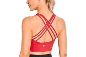 CRZ YOGA Reggiseni Sportivi con Spalline Lunghe da Donna per Donna Reggiseni Yoga Imbottiti Senza Fili